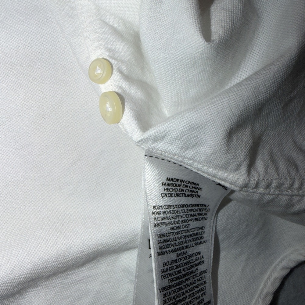 Ralph Lauren Button Down Shirt Men's Whit 4XLT Short Sleeve Shirt - Picture 7 of 12